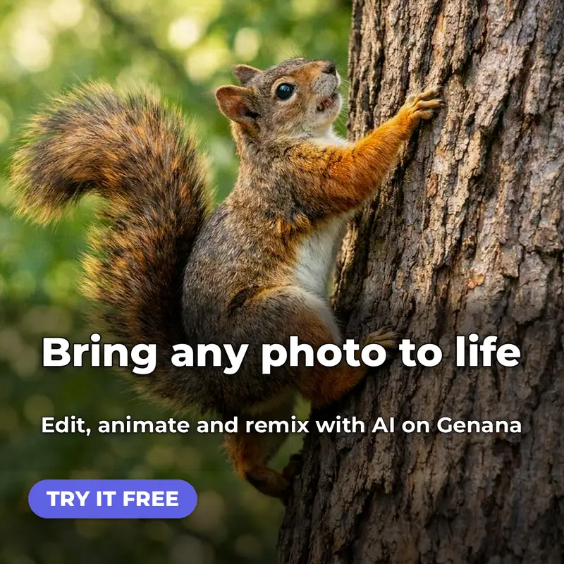Static ad · 1:1 for Genana